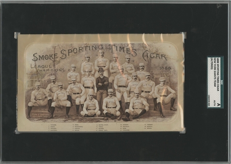 1888 Sporting Times Cigar NY Giants Team Card (SGC)